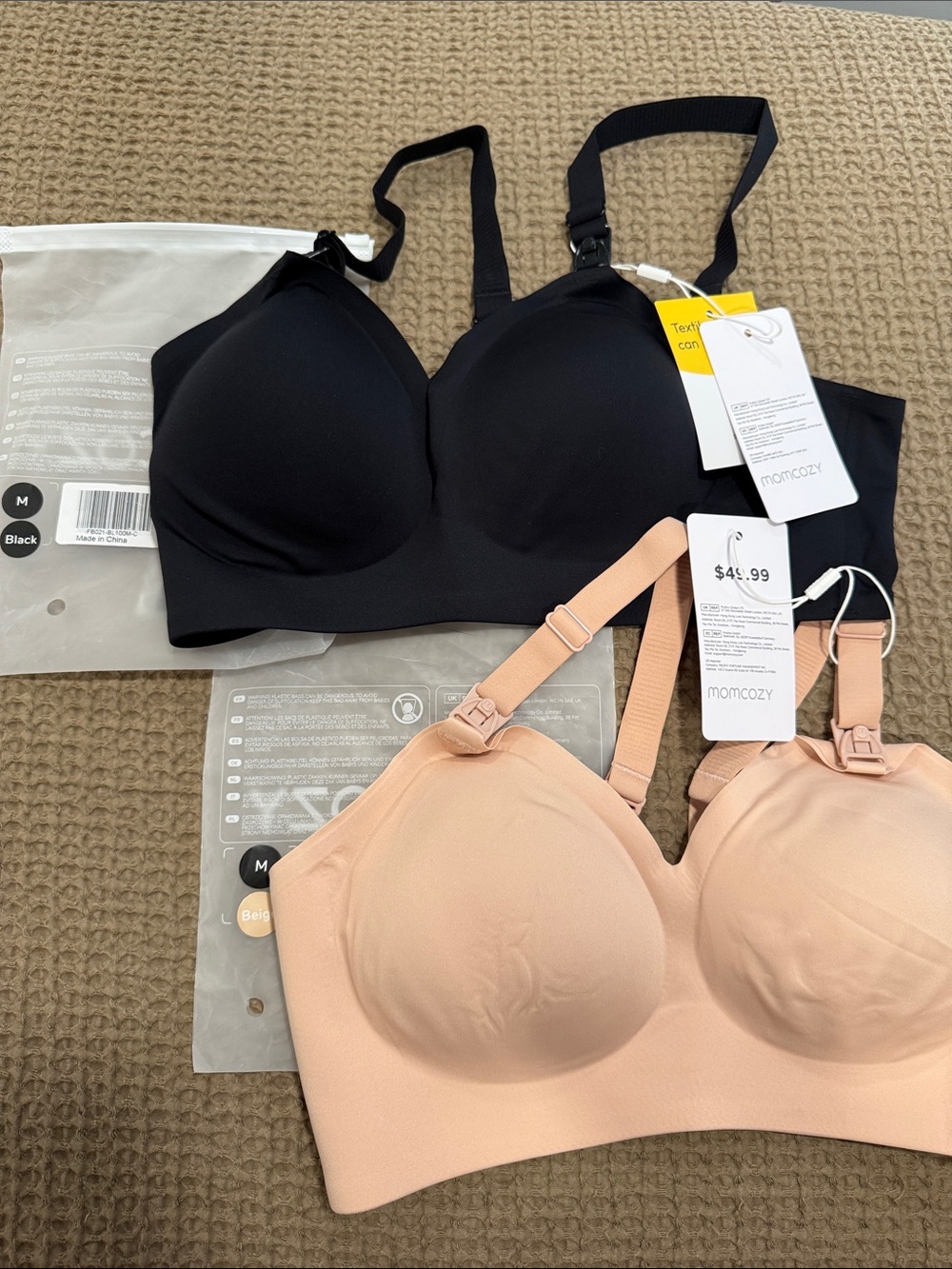 Momcozy Ultra Soft & Omni Maternity Nursing Bra (2 Pack)